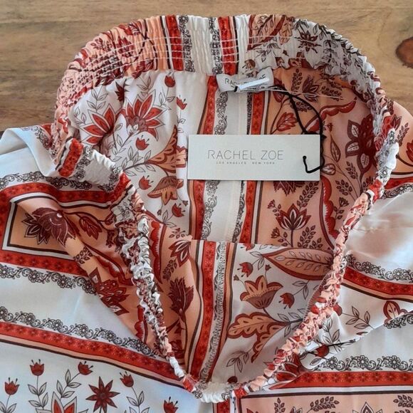 Rachael Zoe Floral print wide leg Satin pants With Pockets - Picture 7 of 16